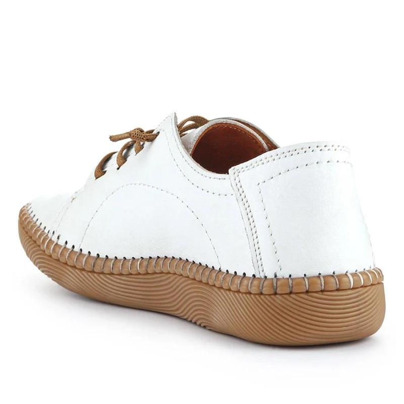 Leather Elasticated Shoes - METIN41013 / 327 303 - White