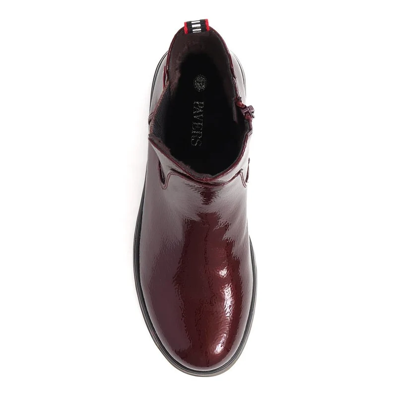 Casual Chelsea Boots - WOIL38009 / 324 131 - Burgundy Patent