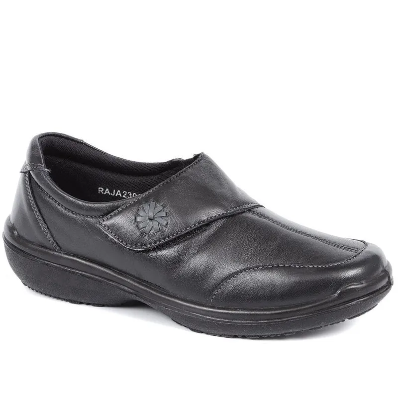 Extra Wide Leather Touch Fasten Shoe - RAJA2305 / 307 957