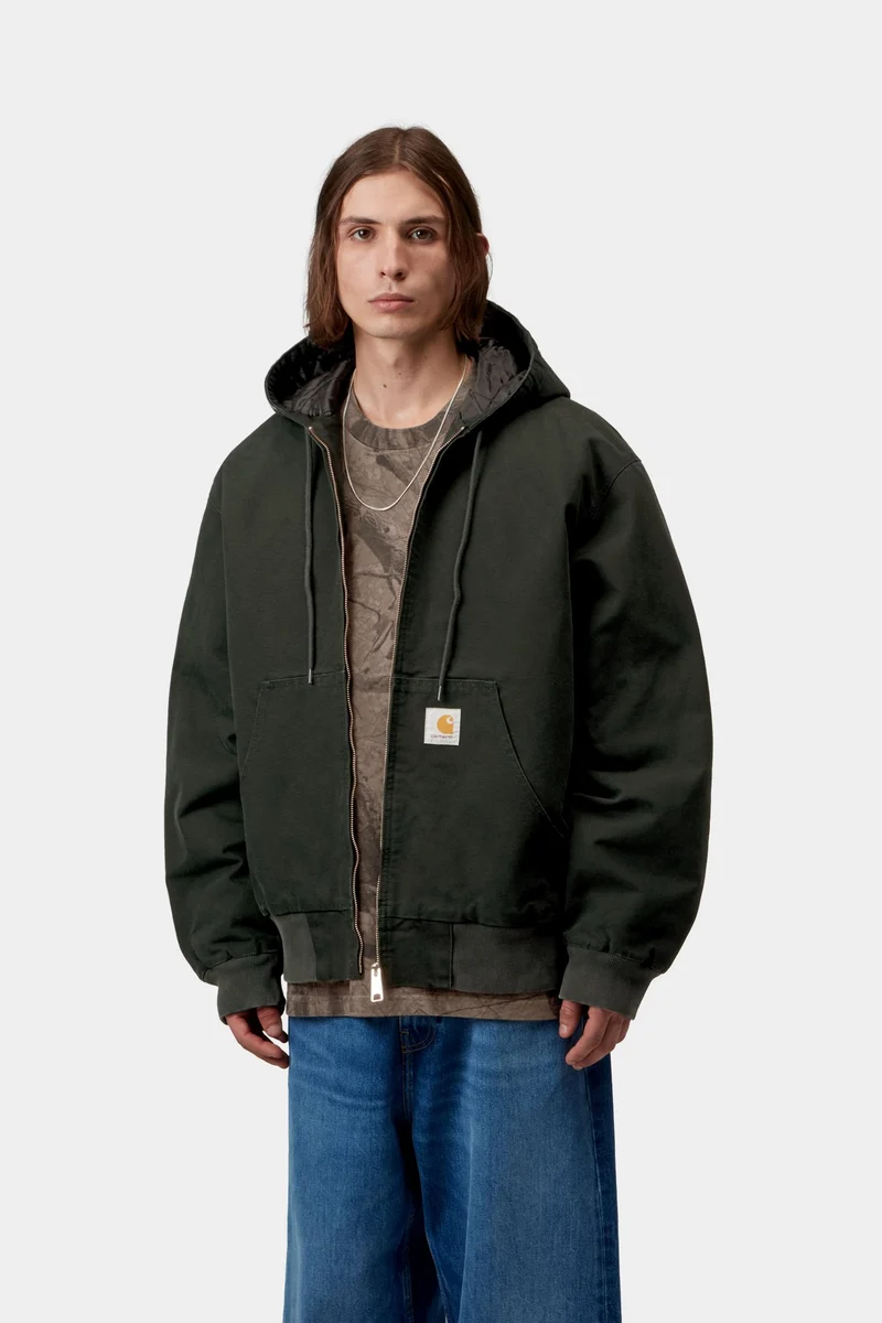 Carhartt WIP Herren OG Active Jacke | Raven Stone Canvas