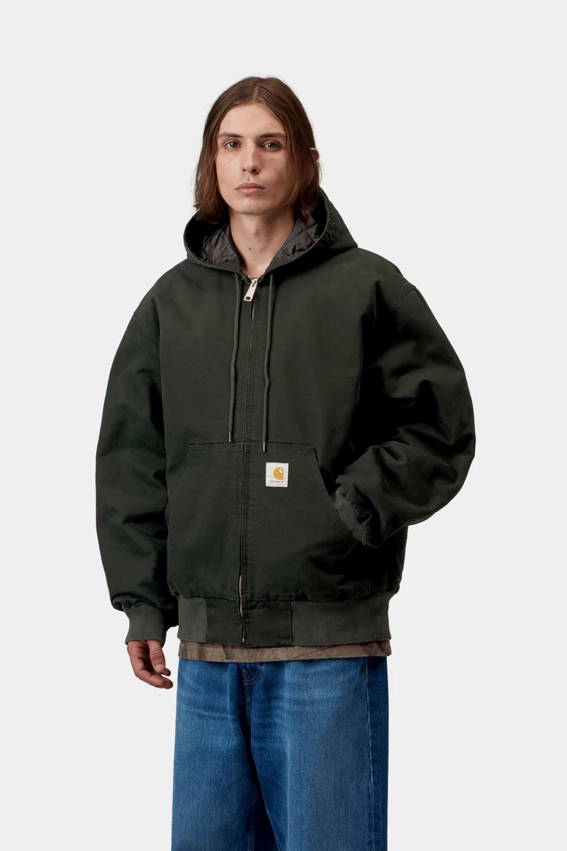 Carhartt WIP Herren OG Active Jacke | Raven Stone Canvas