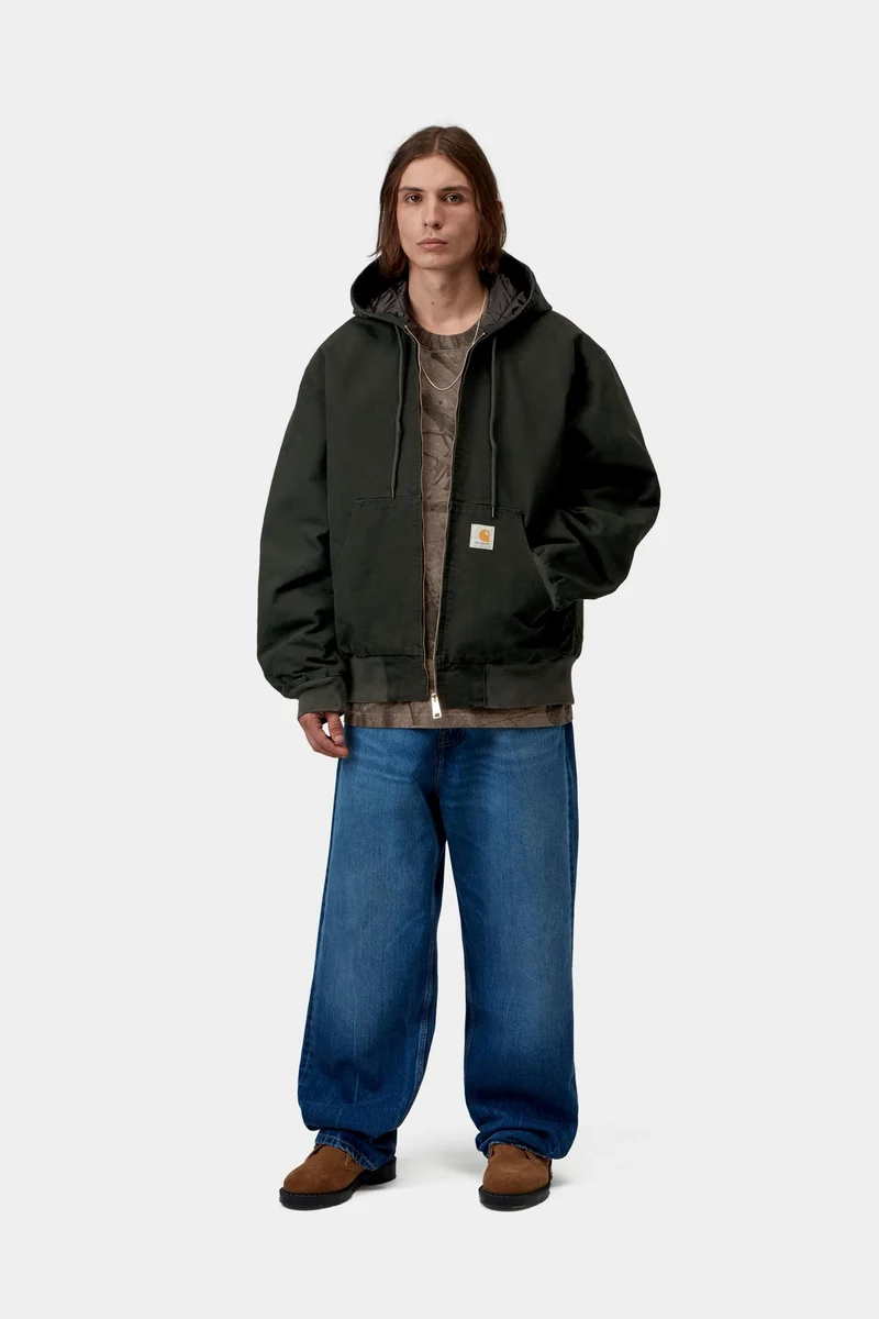 Carhartt WIP Herren OG Active Jacke | Raven Stone Canvas