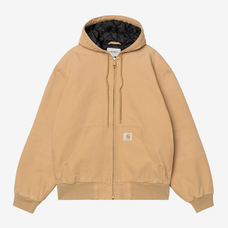 Carhartt WIP Herren OG Active Jacke | WIP Dusty Hamilton Stone Canvas