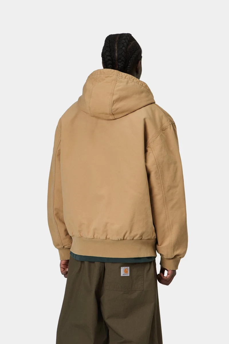 Carhartt WIP Herren OG Active Jacke | WIP Dusty Hamilton Stone Canvas