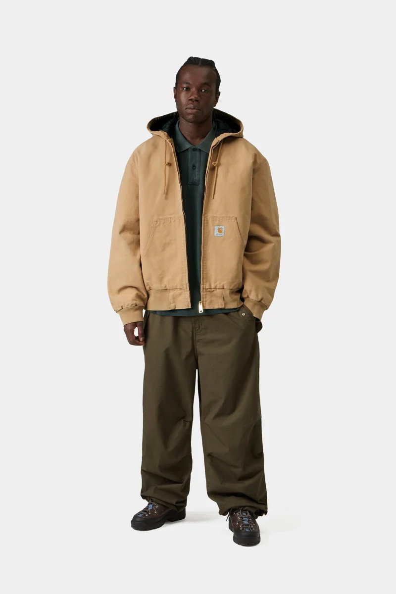 Carhartt WIP Herren OG Active Jacke | WIP Dusty Hamilton Stone Canvas