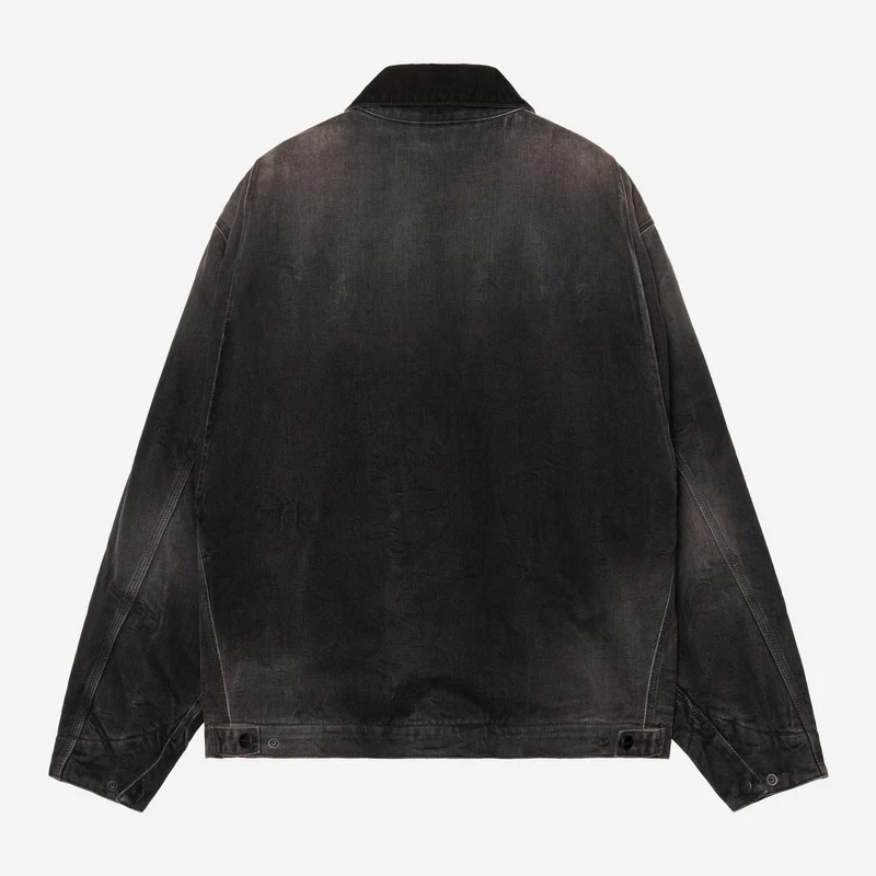 Carhartt WIP Herren OG Detroit Jacke | Black Tobacco Used Wash
