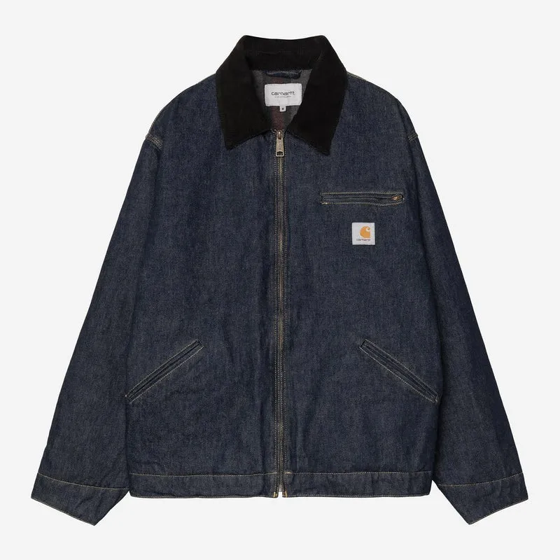 Carhartt WIP Herren OG Detroit Jacke | Blau-Schwarz gewaschen