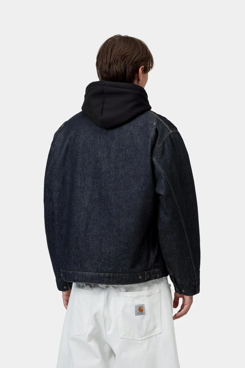 Carhartt WIP Herren OG Detroit Jacke | Blau-Schwarz gewaschen