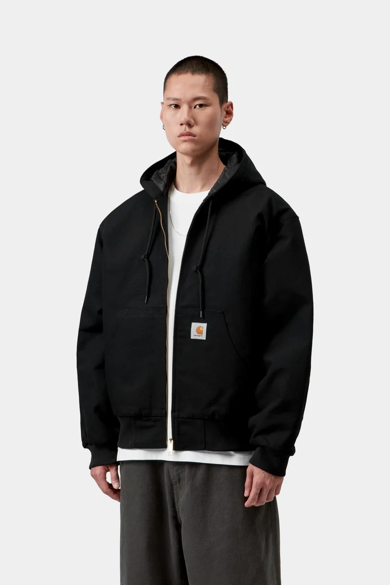 Carhartt WIP Herren OG Active Jacke | Schwarz, robust