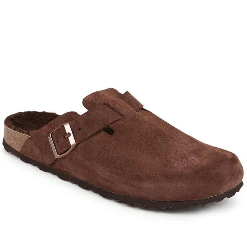 Zaid Suede Slippers - ZAID / 326 027 - Chocolate Suede