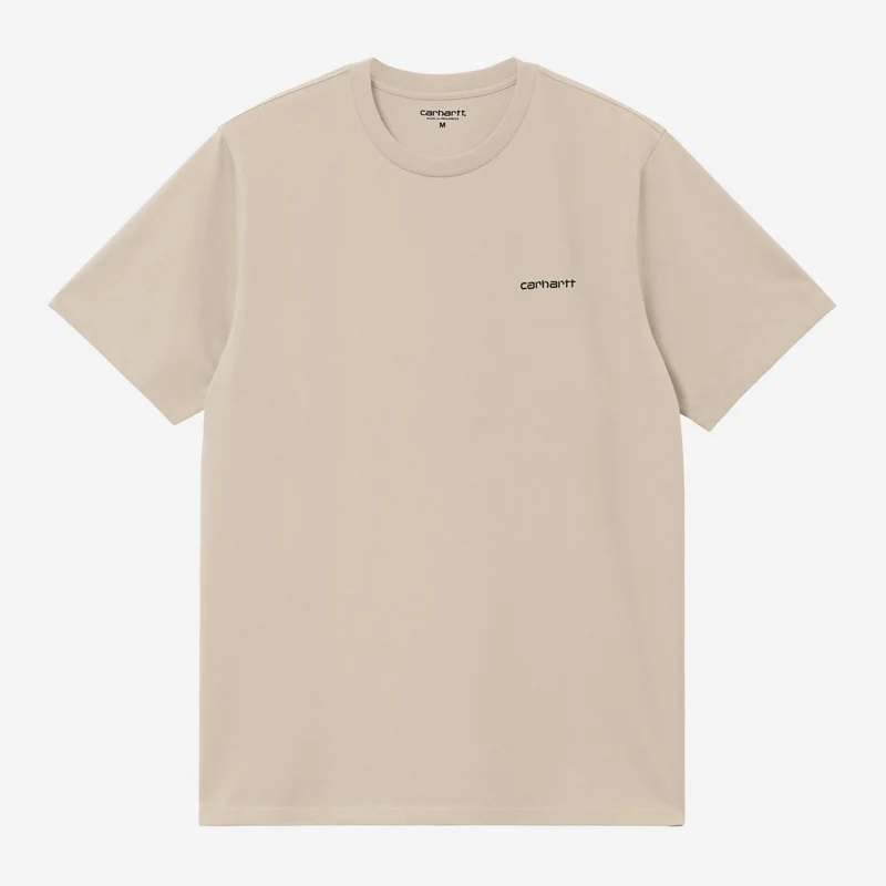 Carhartt WIP Herren-Kurzarm-T-Shirt mit Schriftzug-Stickerei | Fleur De Sel