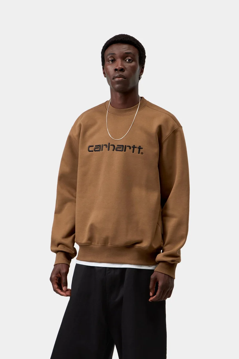 Carhartt WIP Herren Carhartt Sweatshirt | WIP H Braun Schwarz