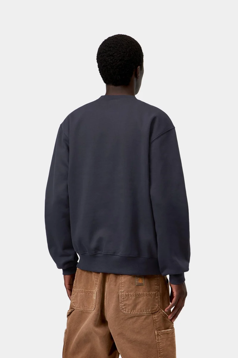 Carhartt WIP Herren Carhartt Sweatshirt | Dunkelblau Dunkelbraun