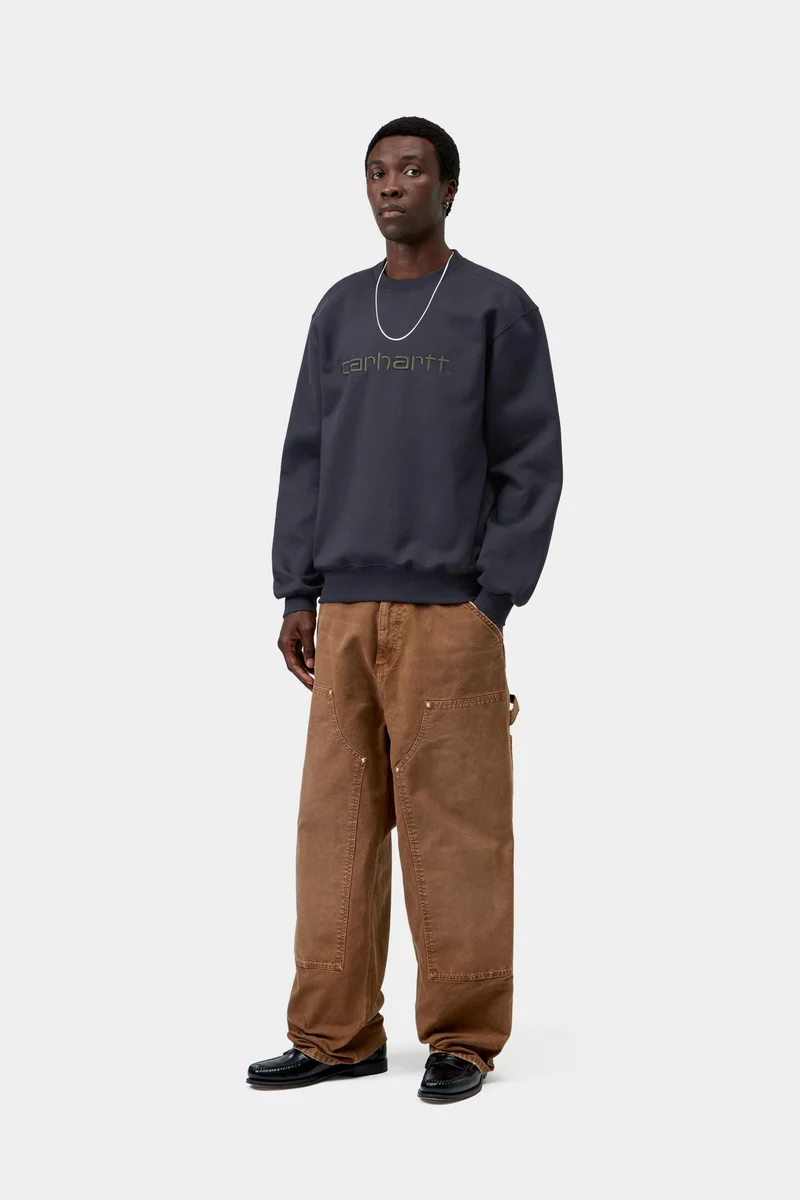 Carhartt WIP Herren Carhartt Sweatshirt | Dunkelblau Dunkelbraun