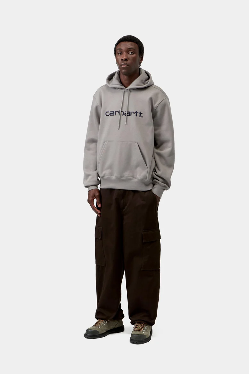 Carhartt WIP Herren Carhartt Hoodie | Schattiges Grau Dunkelblau