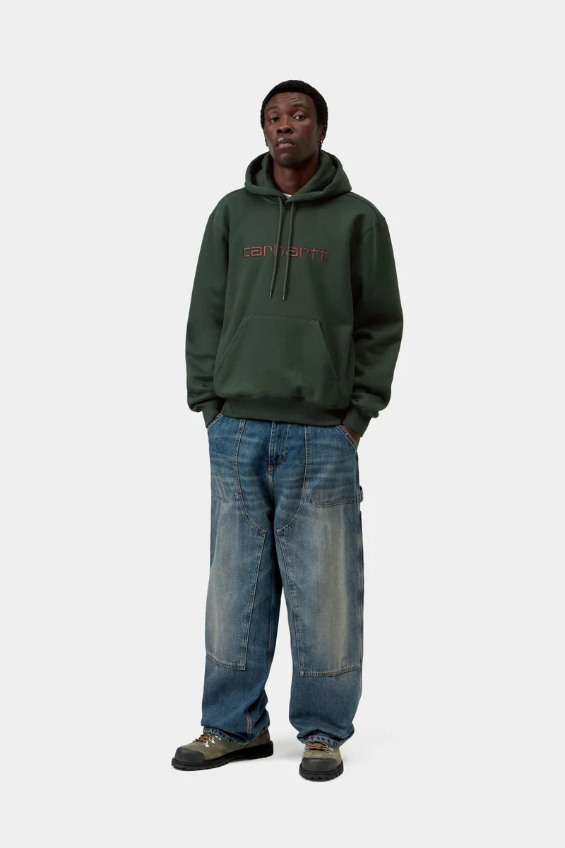 Carhartt WIP Herren Carhartt Kapuzenpullover | Dunkler Skarabäus-Palisander