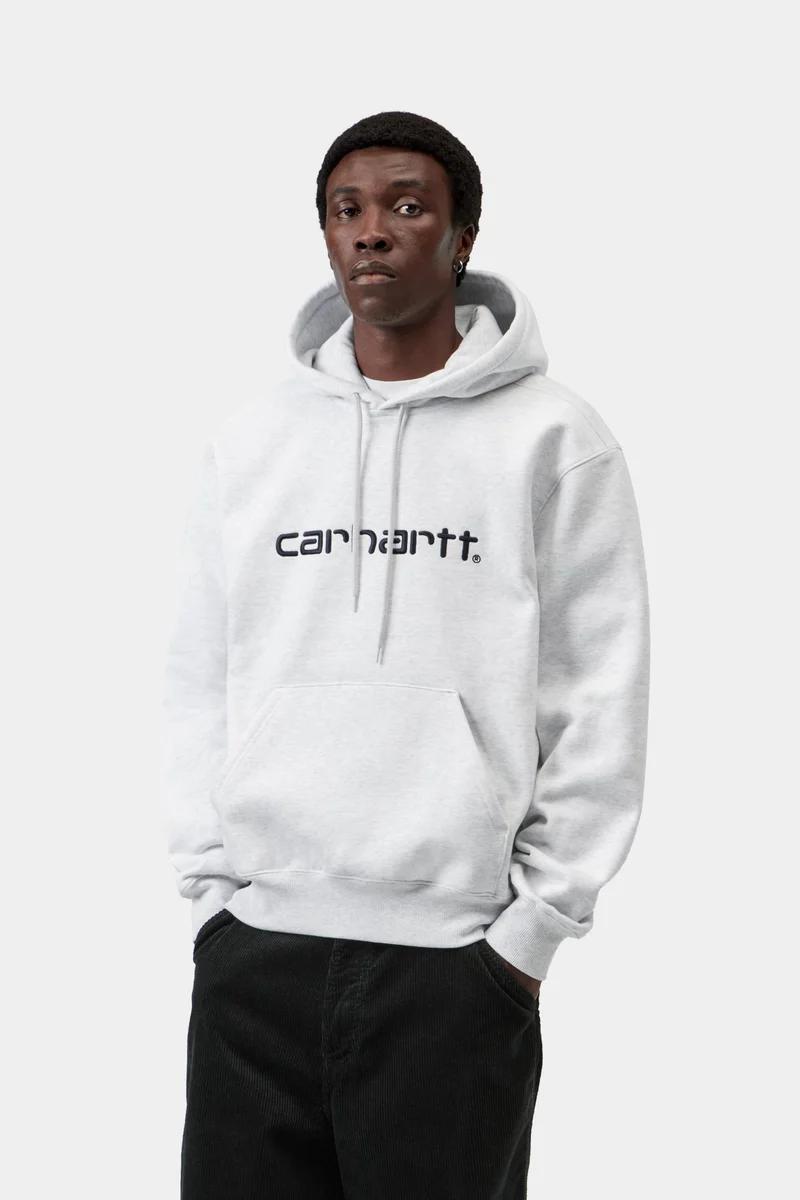Carhartt WIP Herren Carhartt Hoodie | Ash Heather Graphite