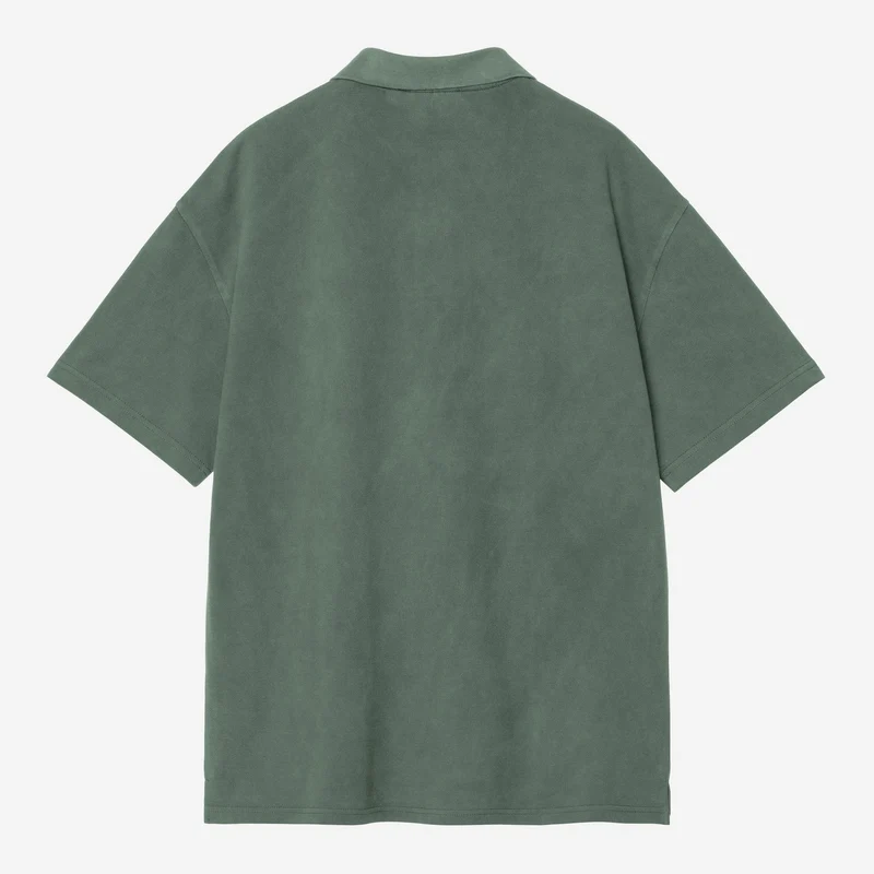 Carhartt WIP Wayne Polo Herren | Dunkelbraun, stückgefärbt