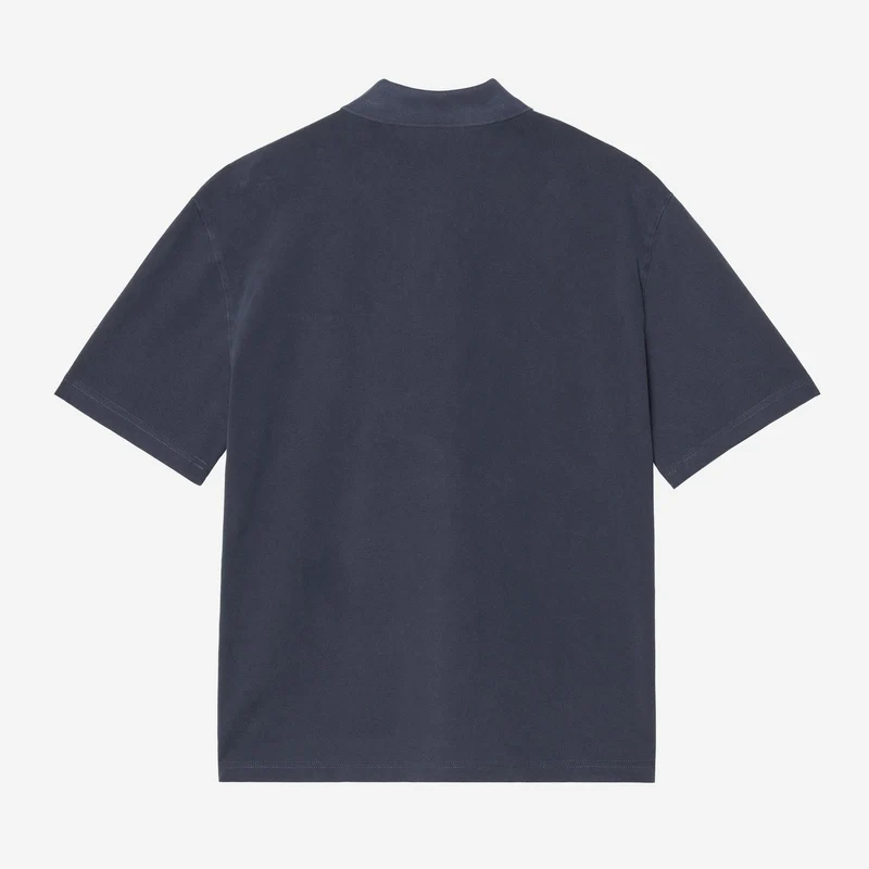 Carhartt WIP Wayne Polo Herren | Dunkelblau, stückgefärbt