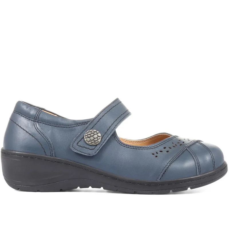 Extra Wide Fit Mary-Janes - CAITILIN / 320 190 - Navy