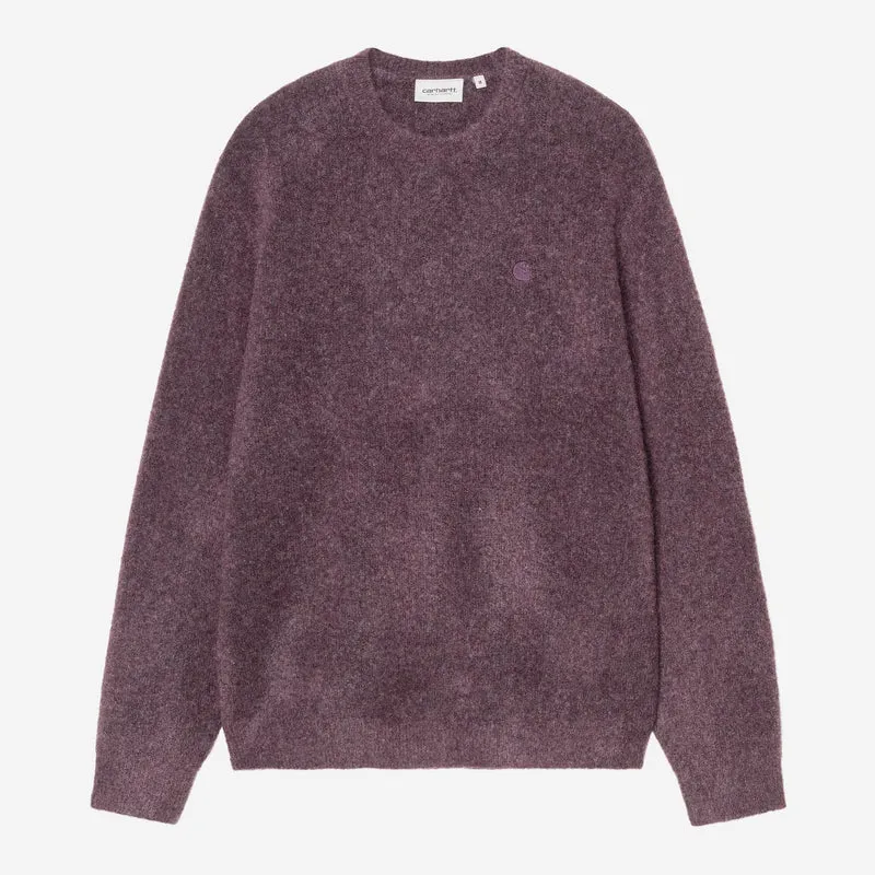 Carhartt WIP Curtis Herrenpullover | Vertangled Shady Purple