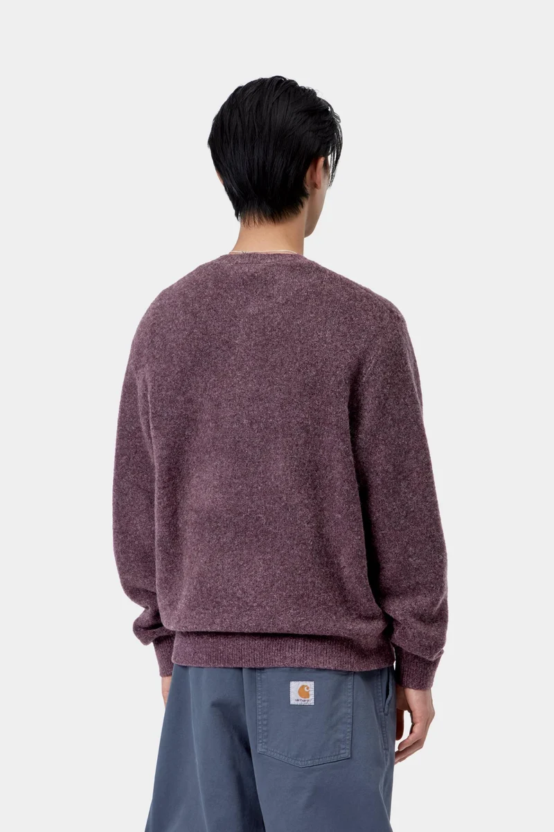 Carhartt WIP Curtis Herrenpullover | Vertangled Shady Purple