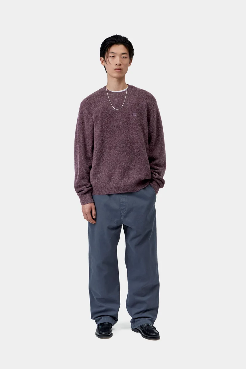 Carhartt WIP Curtis Herrenpullover | Vertangled Shady Purple