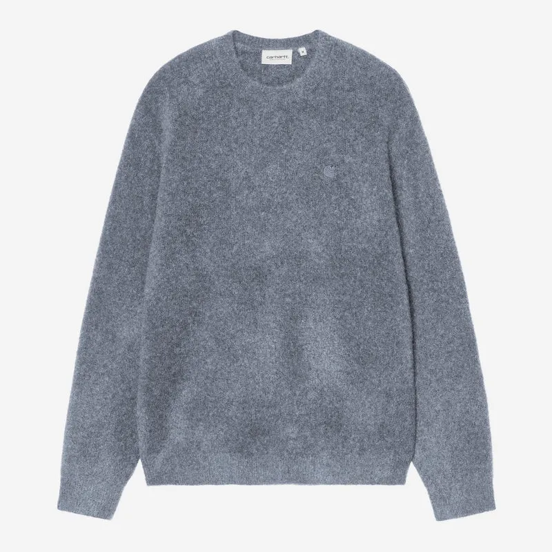 Carhartt WIP Curtis Herrenpullover | Vertangled Shady Blue