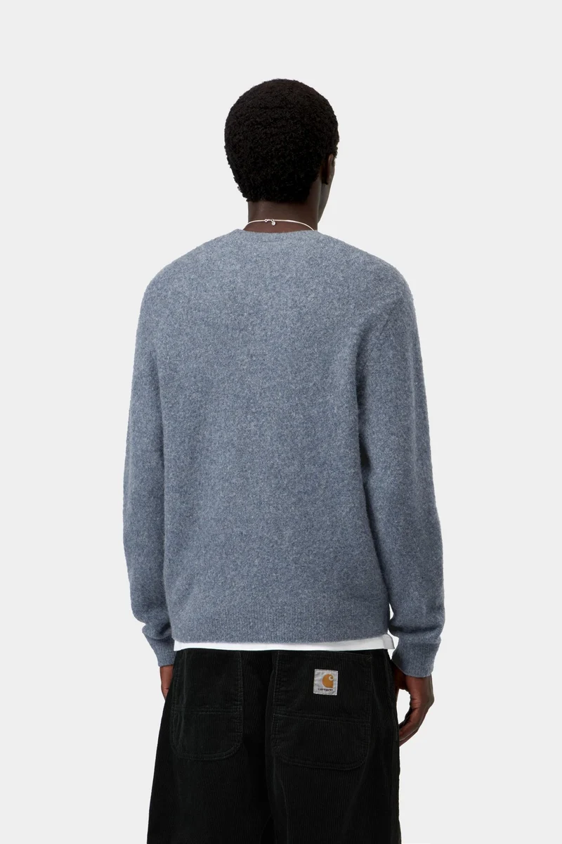 Carhartt WIP Curtis Herrenpullover | Vertangled Shady Blue