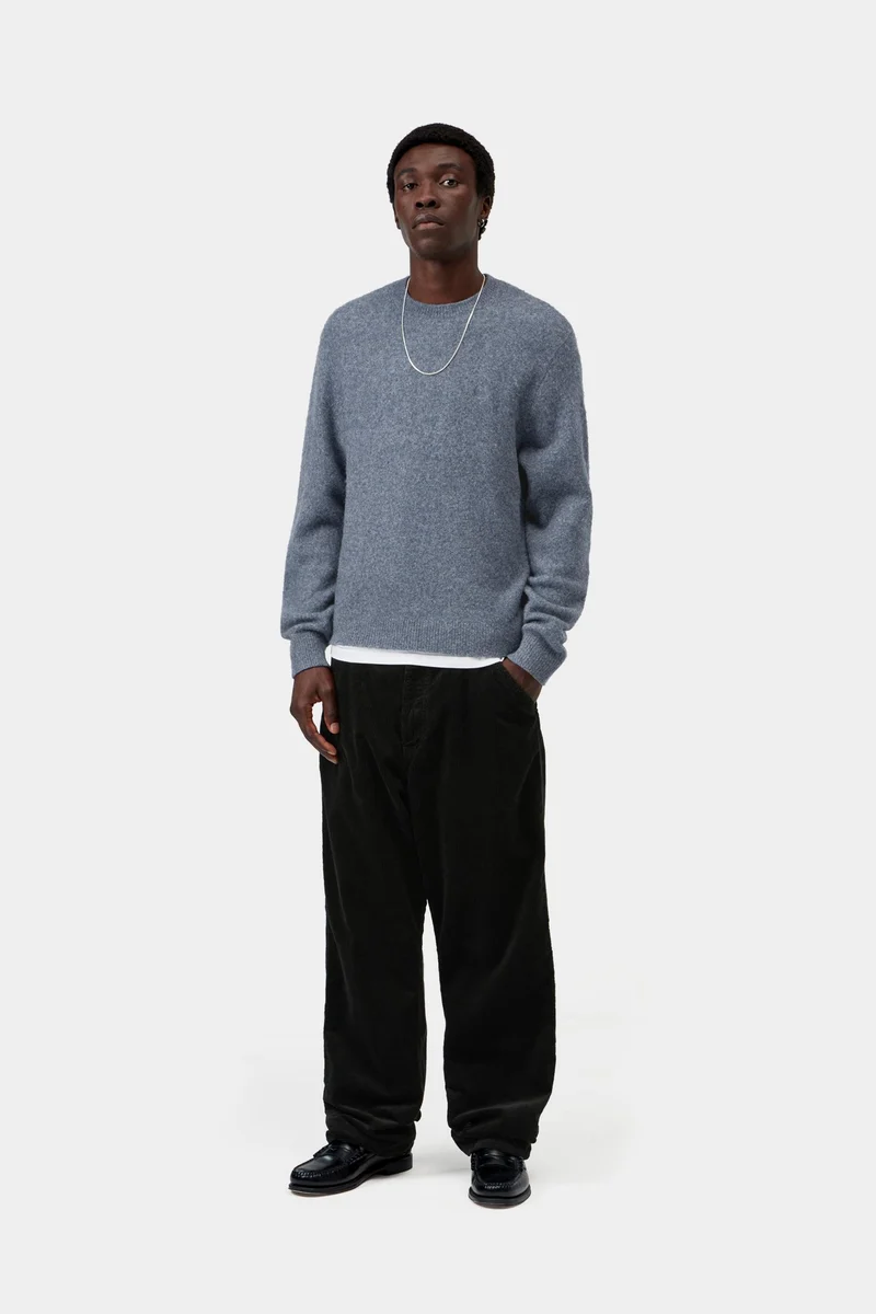 Carhartt WIP Curtis Herrenpullover | Vertangled Shady Blue