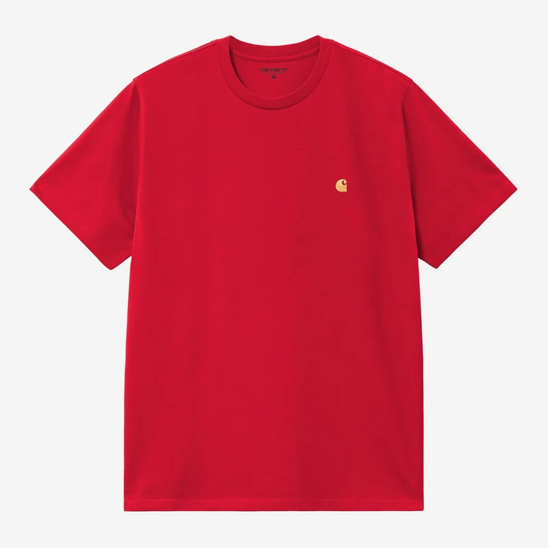 Carhartt WIP Chase Kurzarm-T-Shirt für Herren | Chili Pepper