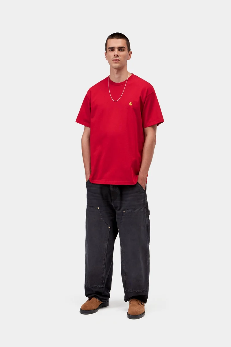 Carhartt WIP Chase Kurzarm-T-Shirt für Herren | Chili Pepper