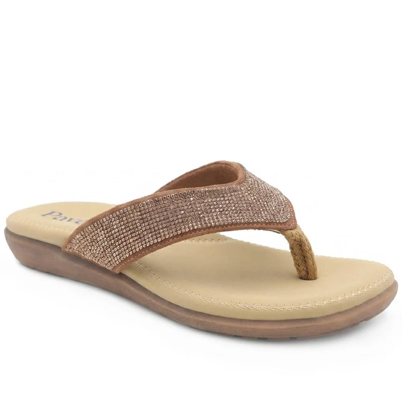 Embellished Toe Post Sandals - BAIZH39079 / 325 558
