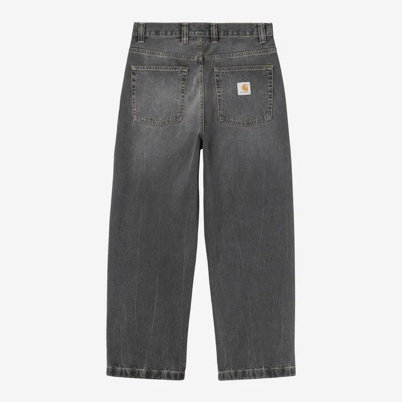 Carhartt WIP Herren Brandon Hose | Schwarzer Marmor, gebrauchte Wäsche