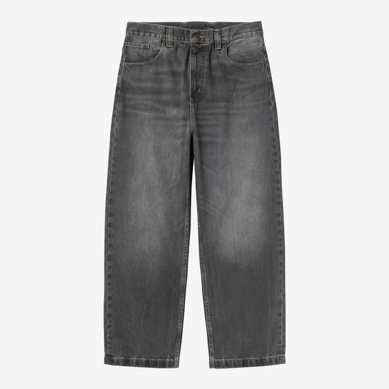 Carhartt WIP Herren Brandon Hose | Schwarzer Marmor, gebrauchte Wäsche
