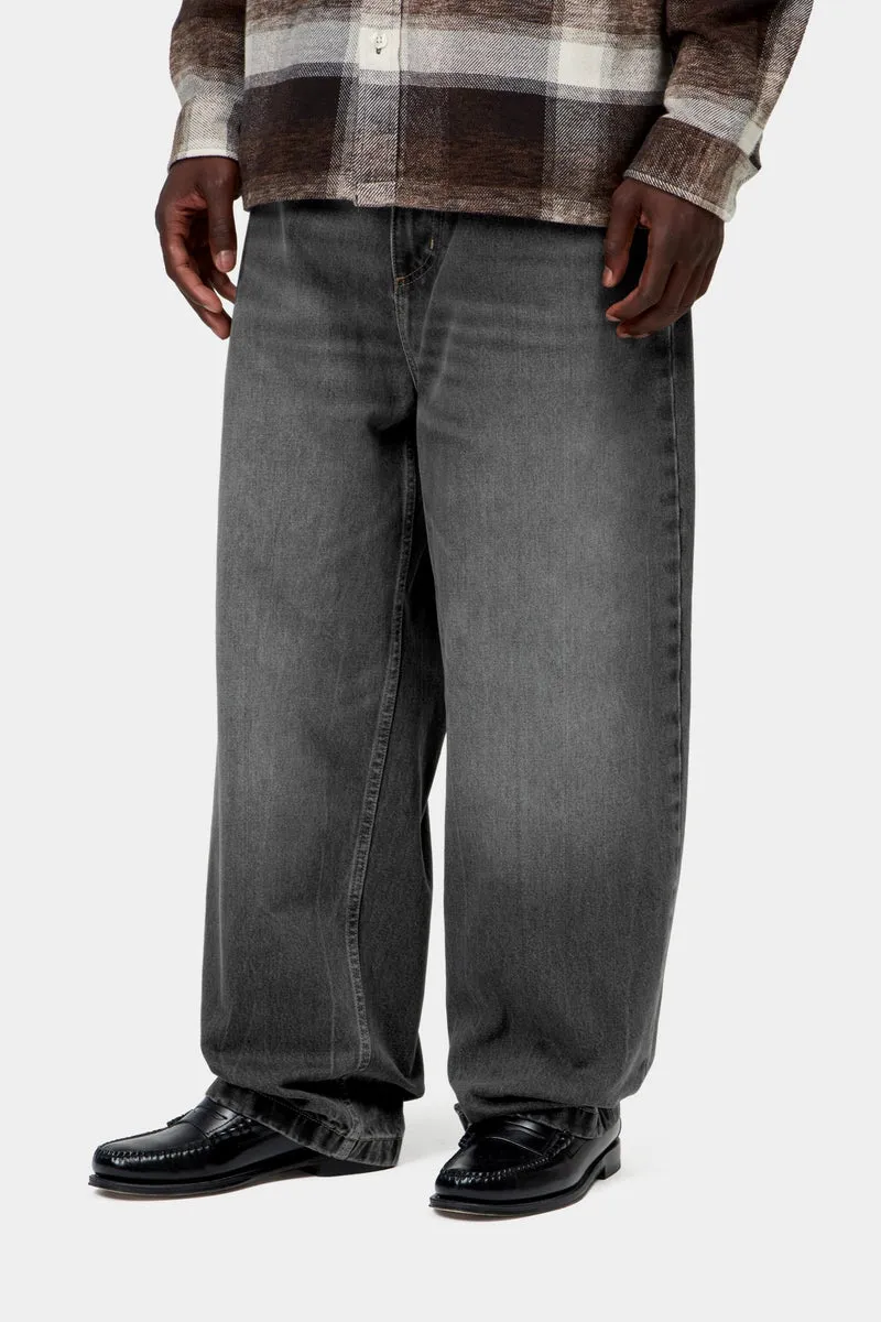 Carhartt WIP Herren Brandon Hose | Schwarzer Marmor, gebrauchte Wäsche