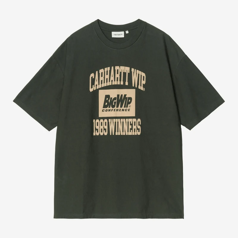 Carhartt WIP Herren-Sieger-T-Shirt von 1989 | Raven Heavy Stone Wash