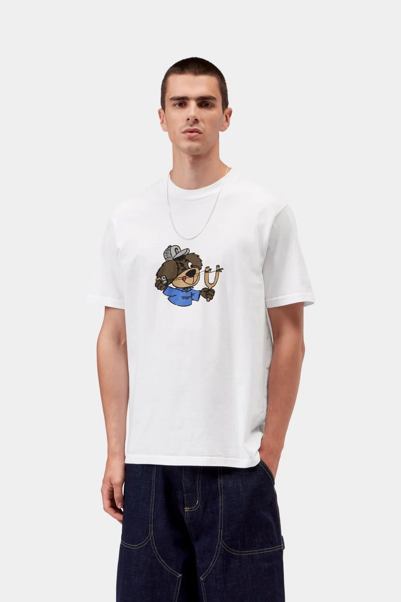 Carhartt WIP Slingshot Herren-T-Shirt | Weiß