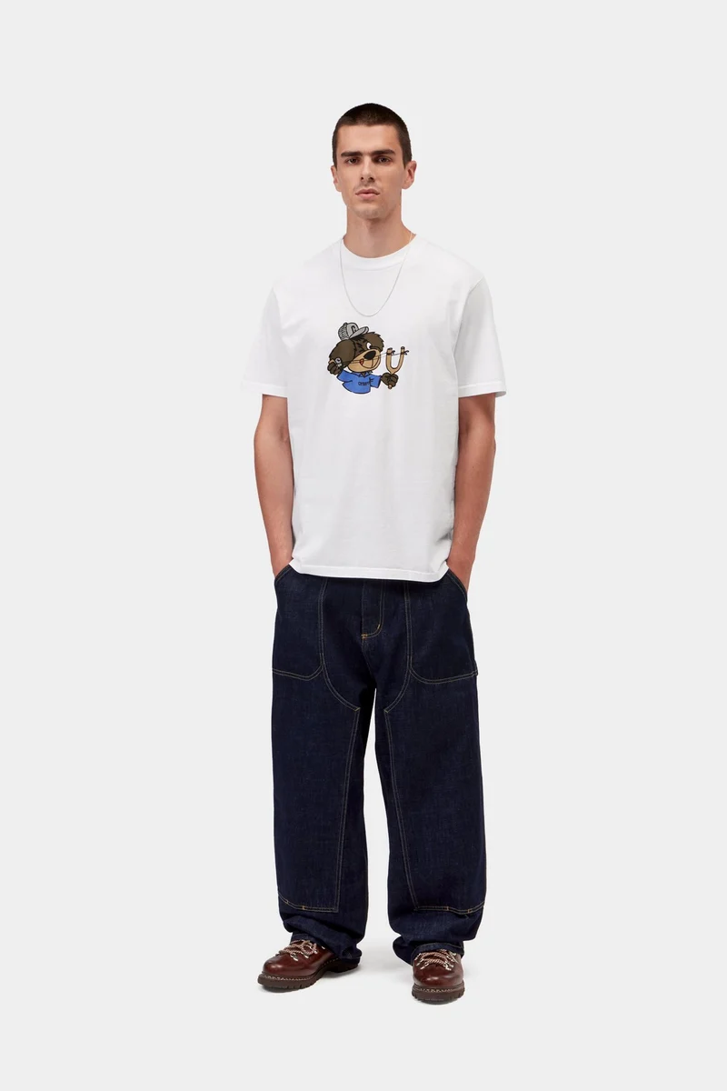 Carhartt WIP Slingshot Herren-T-Shirt | Weiß