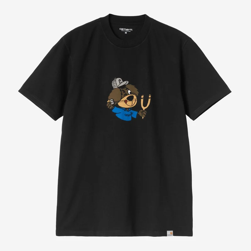 Carhartt WIP Slingshot Herren-T-Shirt | Schwarz