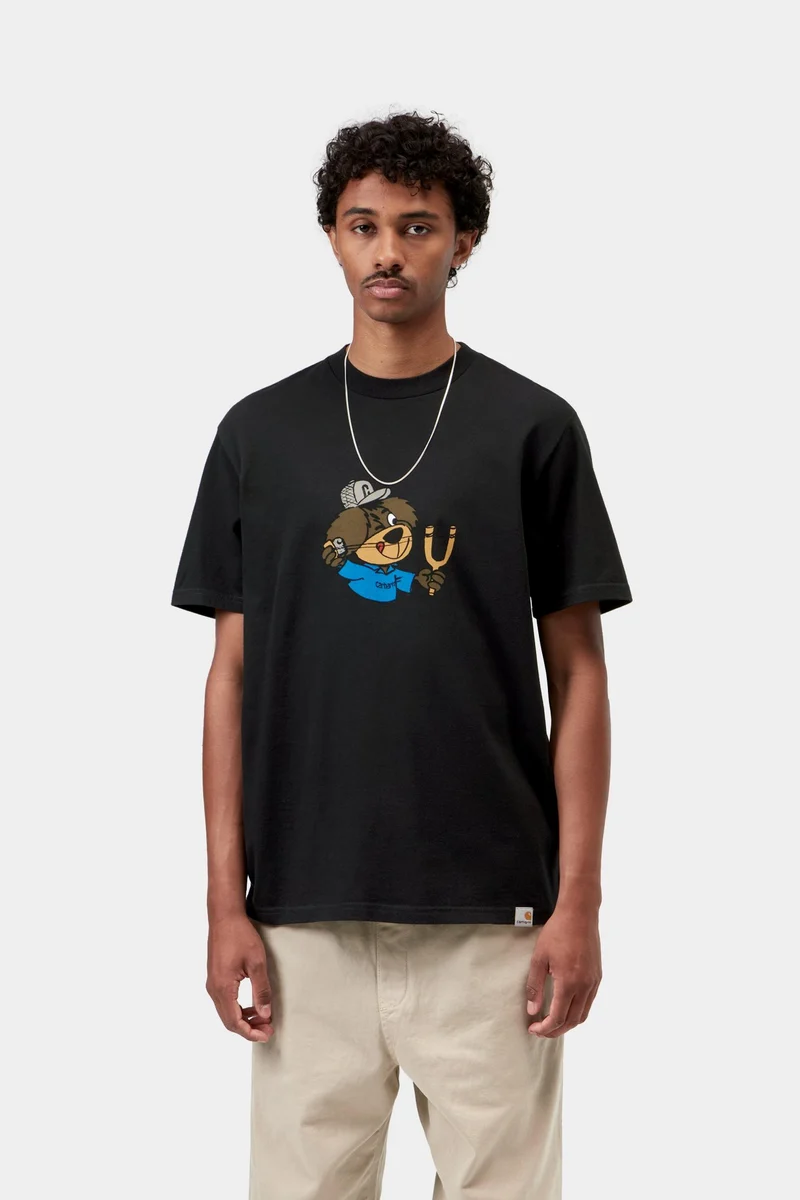 Carhartt WIP Slingshot Herren-T-Shirt | Schwarz