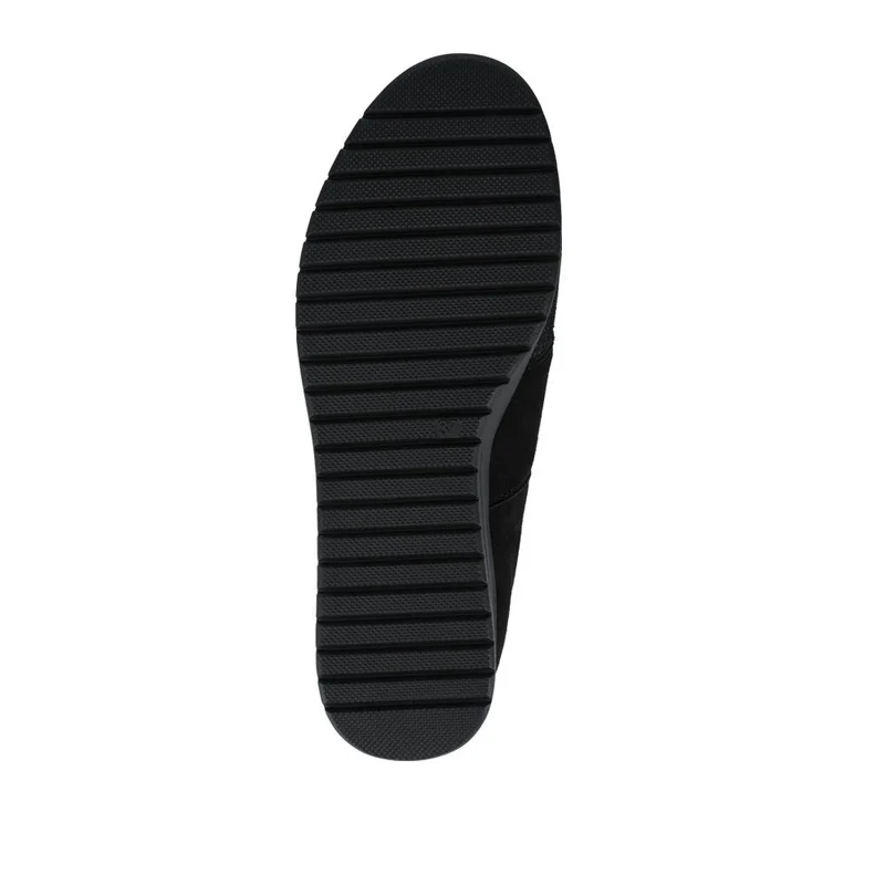 Extra Cushioned Wedge Heel Slip-On Shoes - SANYI42005 / 327 957 - Black