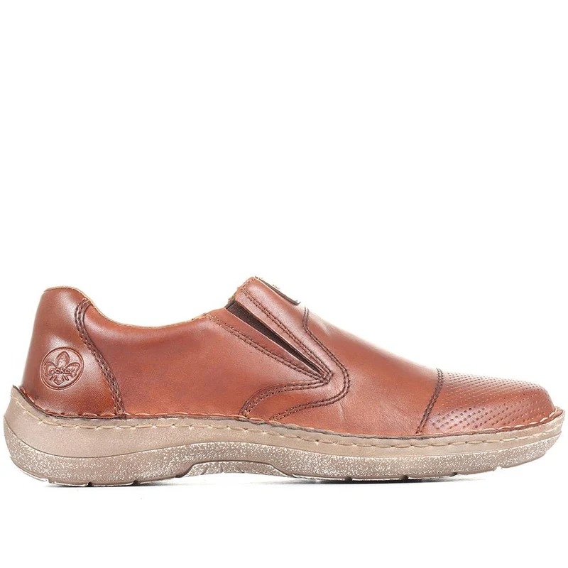 Casual Slip-On Shoes - RKR35517 / 321 337 - Brown