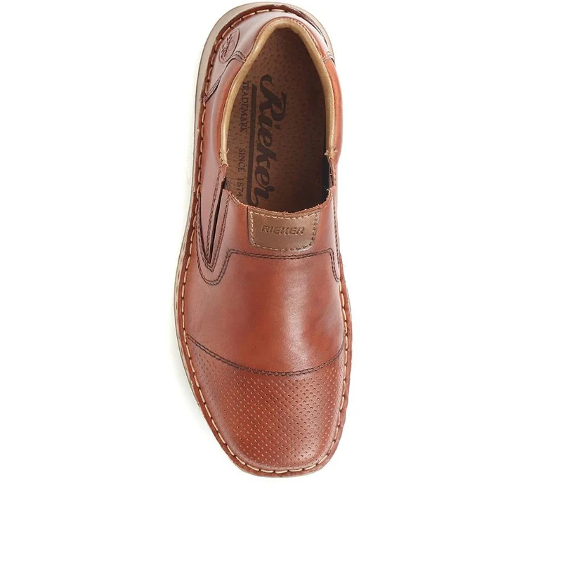 Casual Slip-On Shoes - RKR35517 / 321 337 - Brown