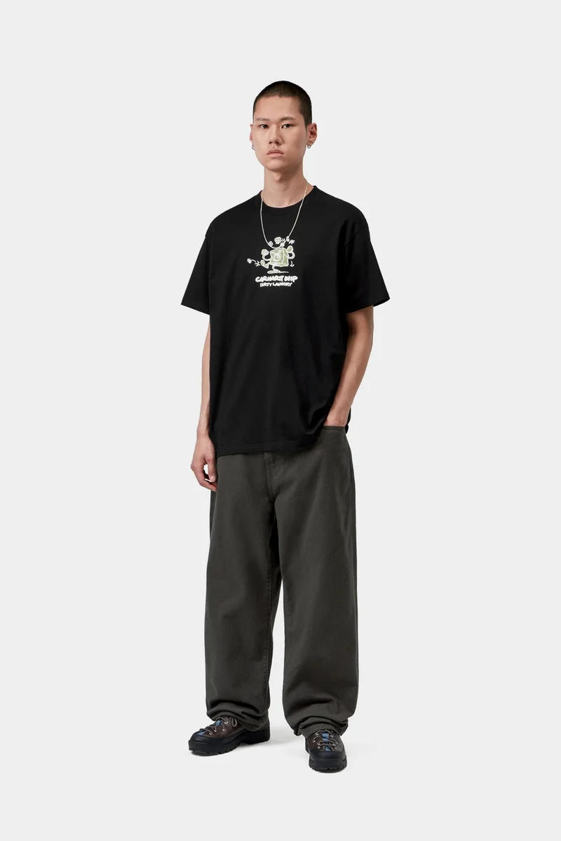 Carhartt WIP Herren-T-Shirt „Schmutzige Wäsche“ | Schwarz