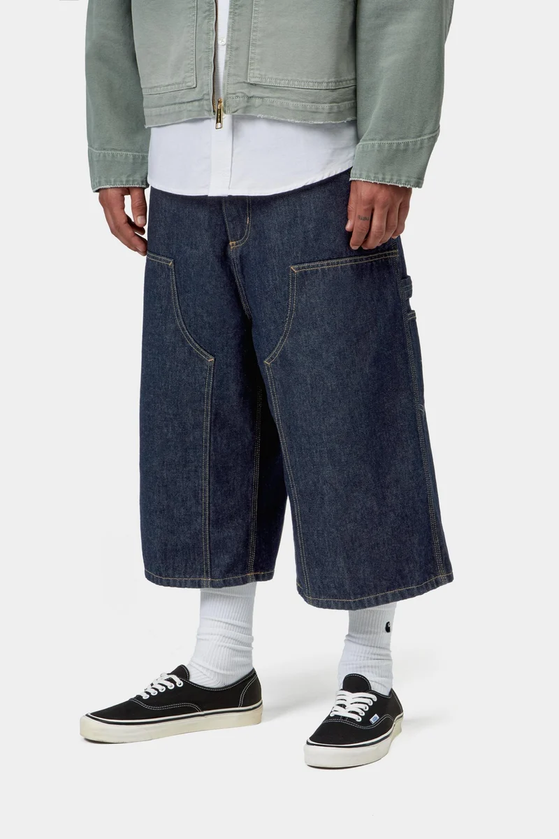 Carhartt WIP Herren OG Double Knee Kurz | Blau gespült