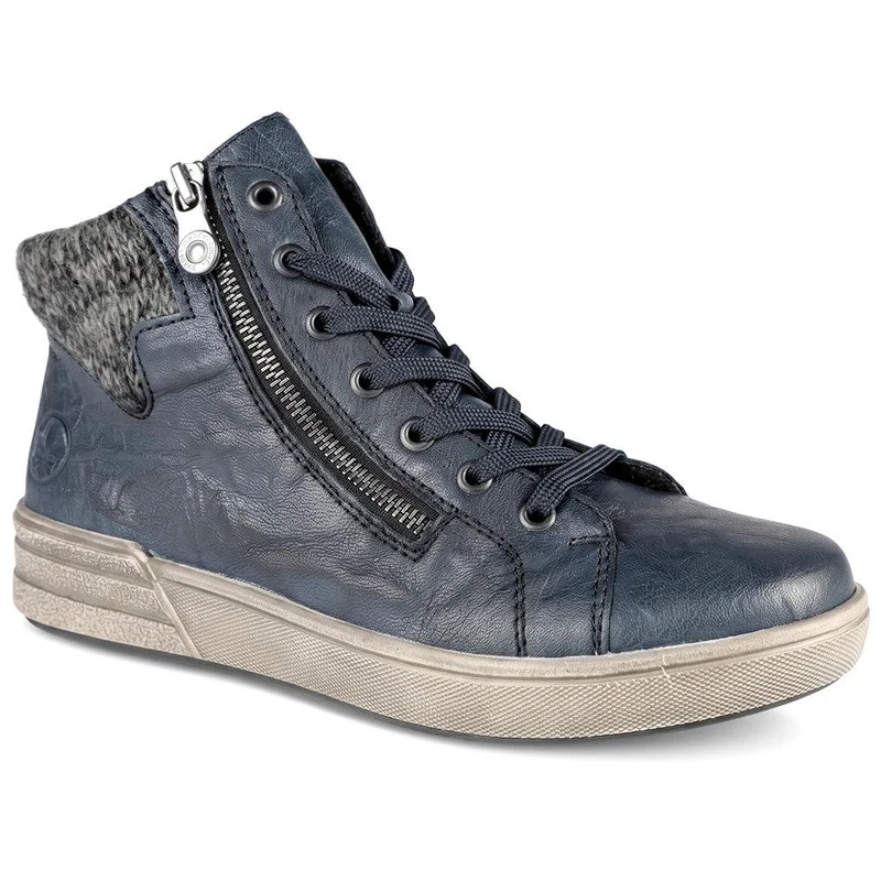 Rieker Zip & Lace Hi Top Trainers - RKR44506 / 329 725