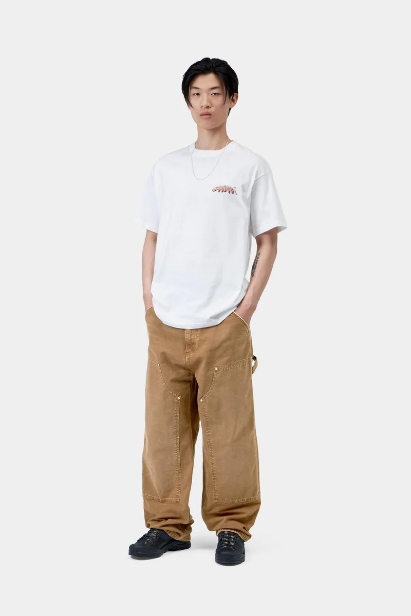 Carhartt WIP Herren OG Double Knee Hose | Hamilton Brown Destroy Wash