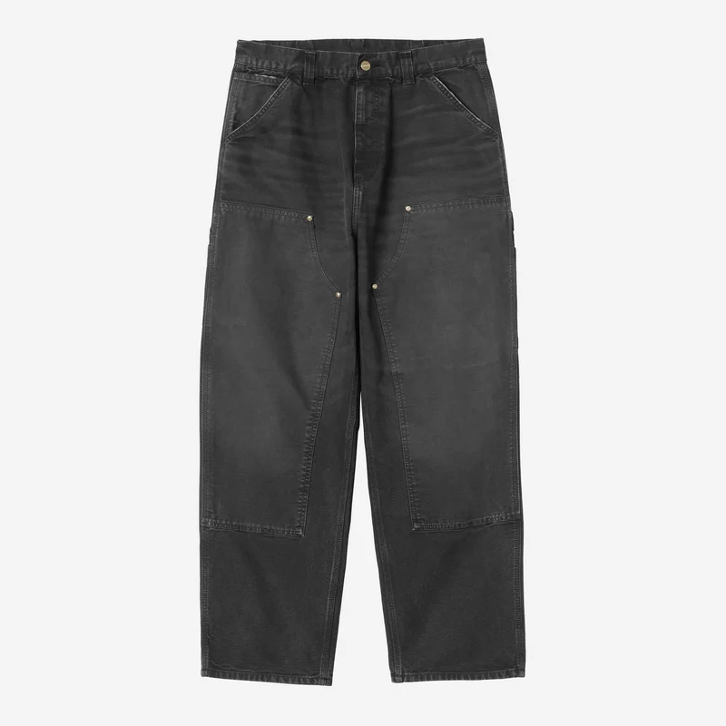 Carhartt WIP Herren OG Double Knee Hose | Black Destroy Wash