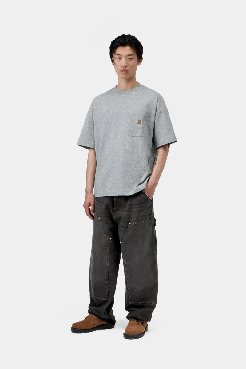 Carhartt WIP Herren OG Double Knee Hose | Black Destroy Wash